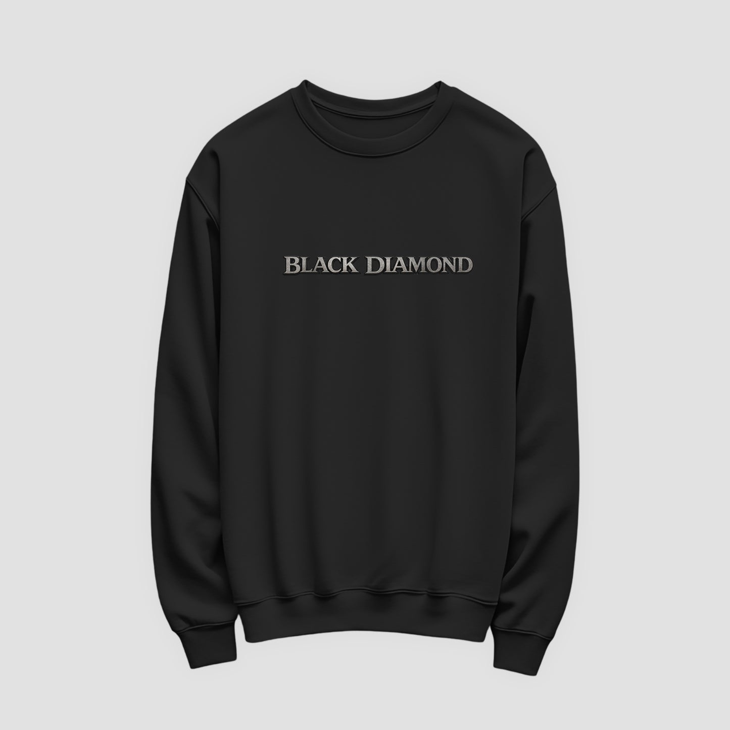 Black Diamond Lettering Front Sweatshirt