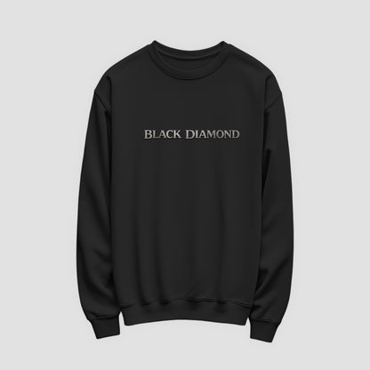 Black Diamond Lettering Front Sweatshirt