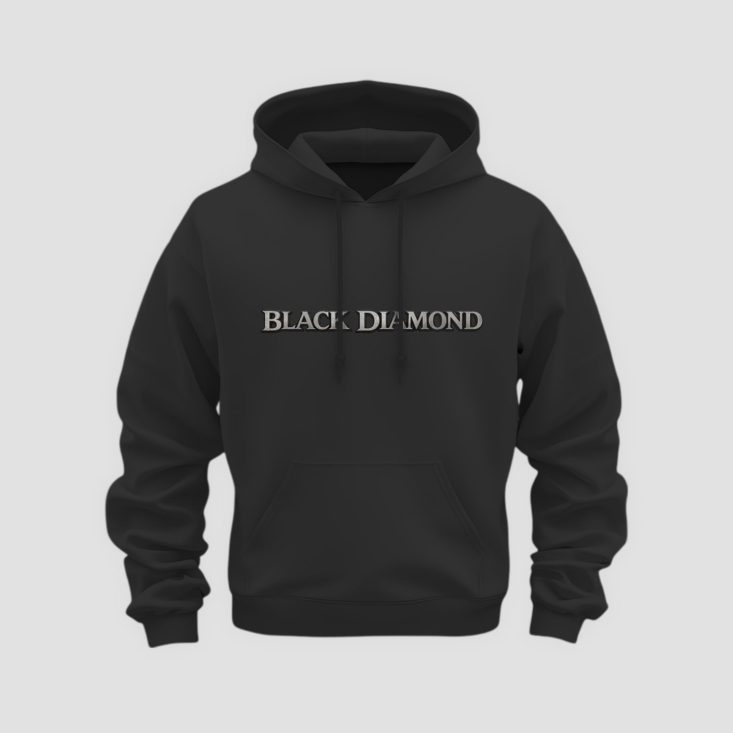 Black Diamond Lettering Front Hoodie