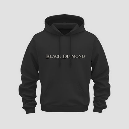 Black Diamond Lettering Front Hoodie