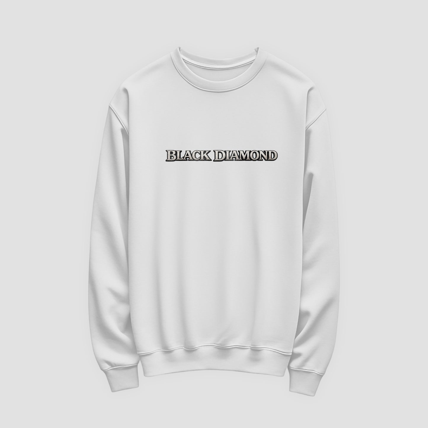 Black Diamond Lettering Front Sweatshirt