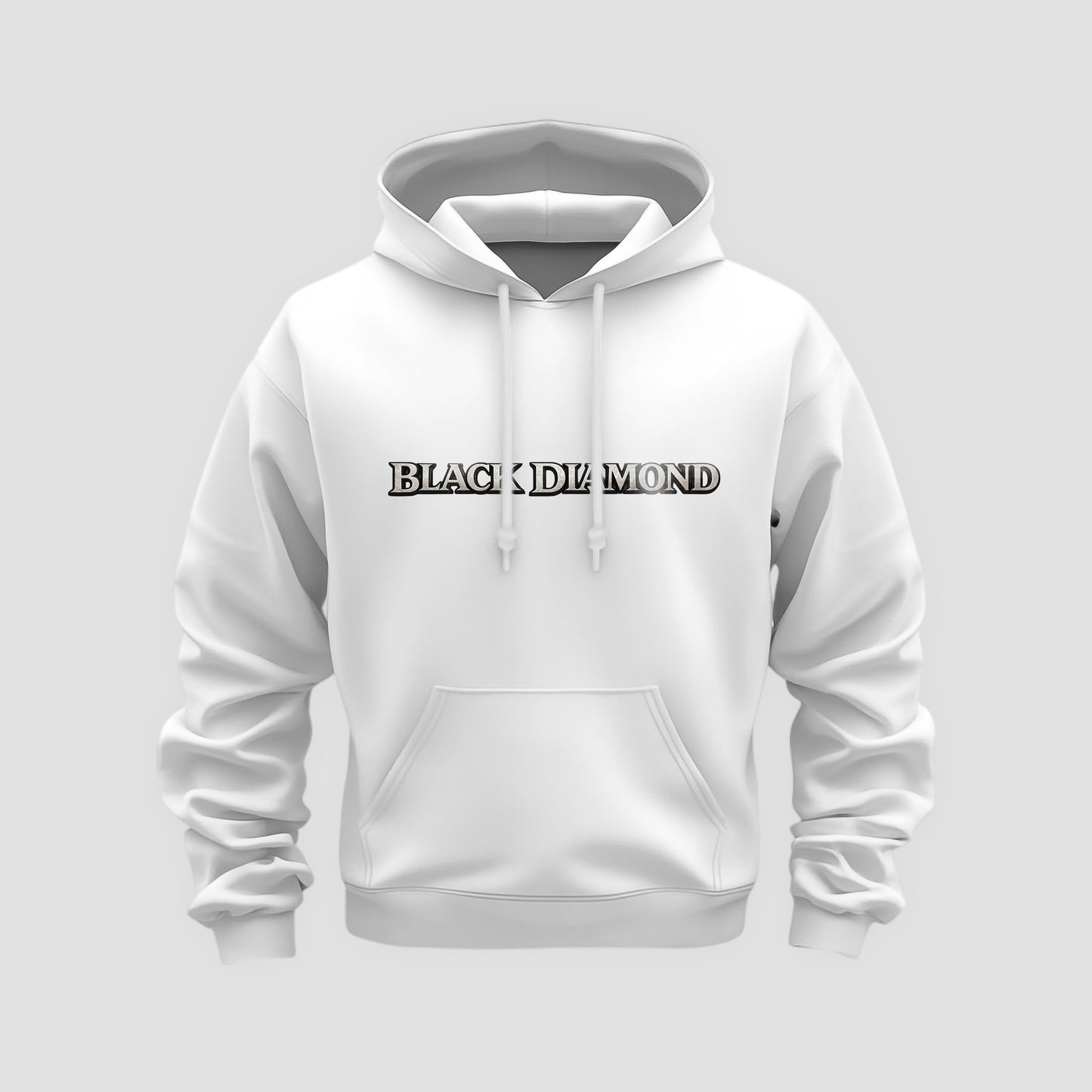 Black Diamond Lettering Front Hoodie